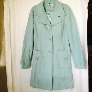 BP. Aqua peacoat wool Small
